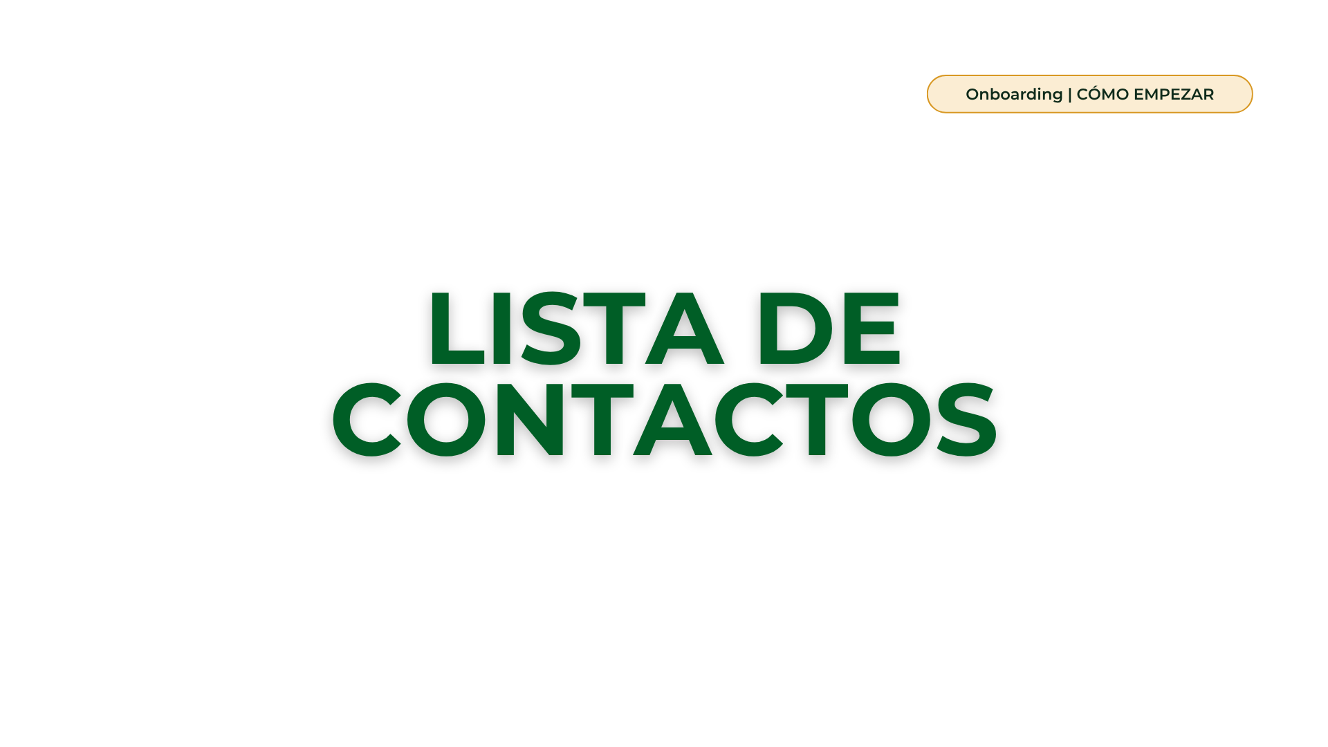 Haz tu lista de contactos